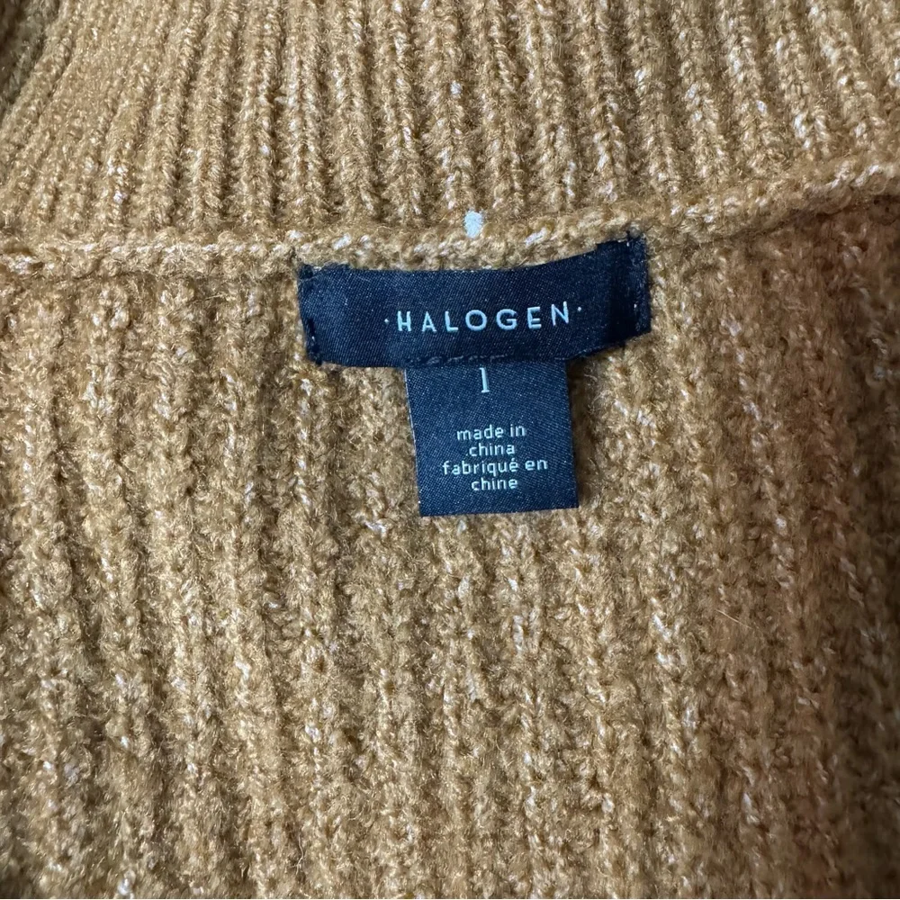 Halogen Men Brown V-Neck‎ Sleeveless Vest Sweater Size 1 / XL